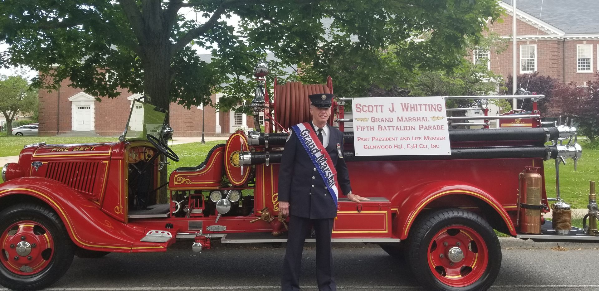 Nassau County 5th battalion parade in Glenwood NY. 
