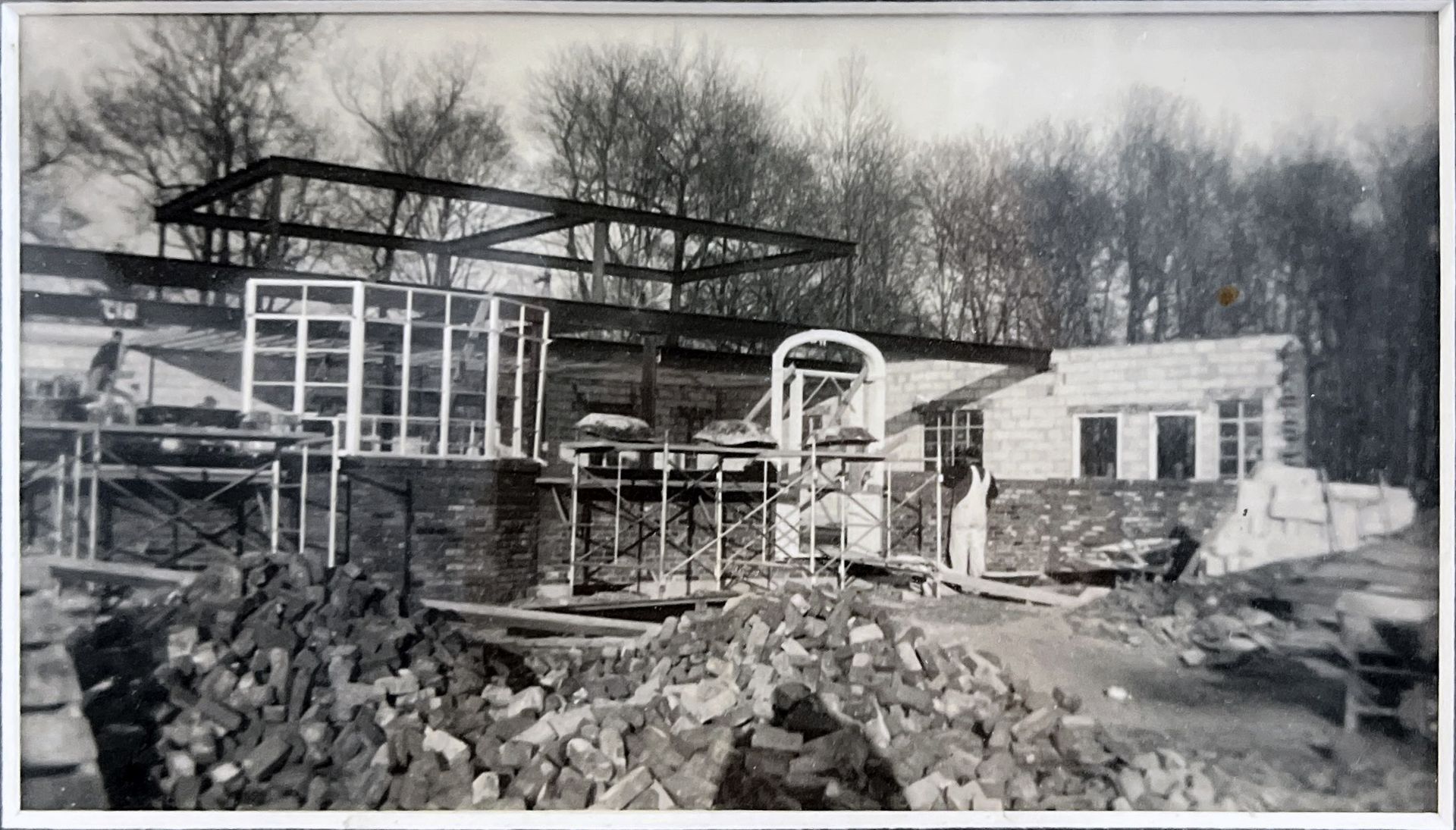 Whitting Funeral Home History Under construction. Image taken from our large parking lot.