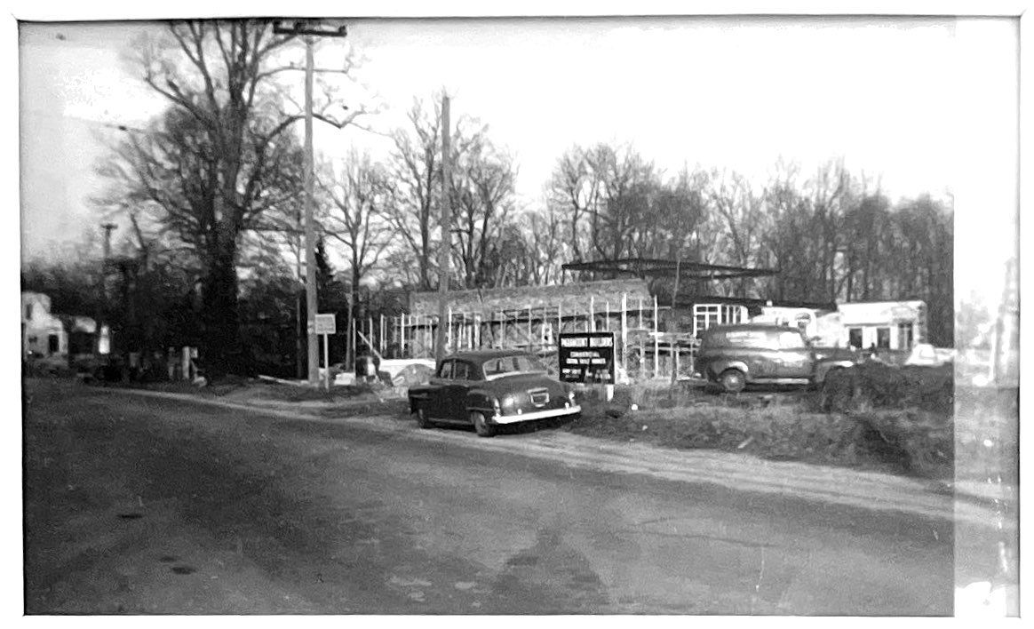 Whitting Funeral Home History. Under construction in 1955. View from Glen Cove Avenue.