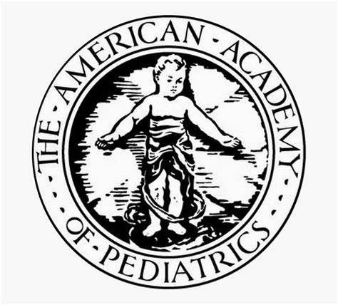 A black and white logo for the american academy of pediatrics