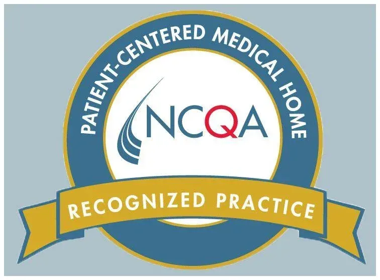 A patient centered medical home recognized practice logo