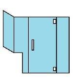 TL93C Custom Heavy Glass Series *6FCU Door — Trenton, NJ — Cooks Glass & Mirror