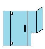 TL93C Custom Heavy Glass Series *6GCU Door — Trenton, NJ — Cooks Glass & Mirror