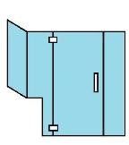 TL93C Custom Heavy Glass Series *6ICU Door — Trenton, NJ — Cooks Glass & Mirror