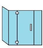 TL93C Custom Heavy Glass Series *6DCU Door — Trenton, NJ — Cooks Glass & Mirror