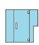 PL91C Custom Heavy Glass Series *3DC Door — Trenton, NJ — Cooks Glass & Mirror