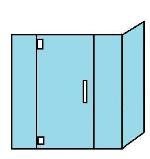 TL93C Custom Heavy Glass Series *6BCU Door — Trenton, NJ — Cooks Glass & Mirror