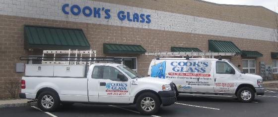 Cook's Glass Office Building And Vehicles — Trenton, NJ — Cooks Glass & Mirror