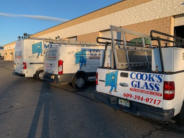 Cook's Glass trucks