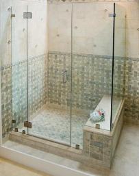 Luxury Home Custom Glass Shower Doors — Trenton, NJ — Cooks Glass & Mirror