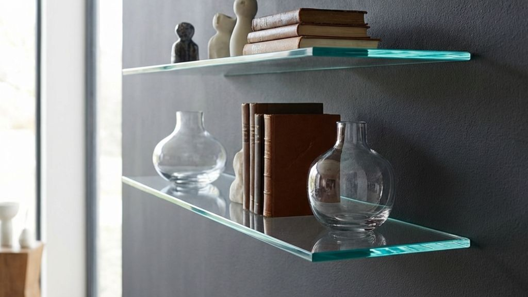 Glass shelves