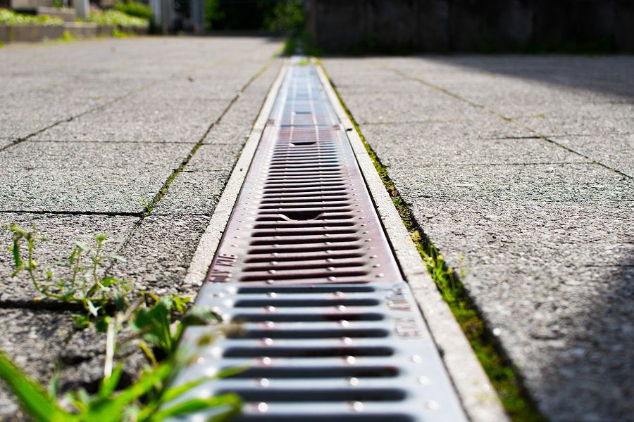 a storm pipe drainage