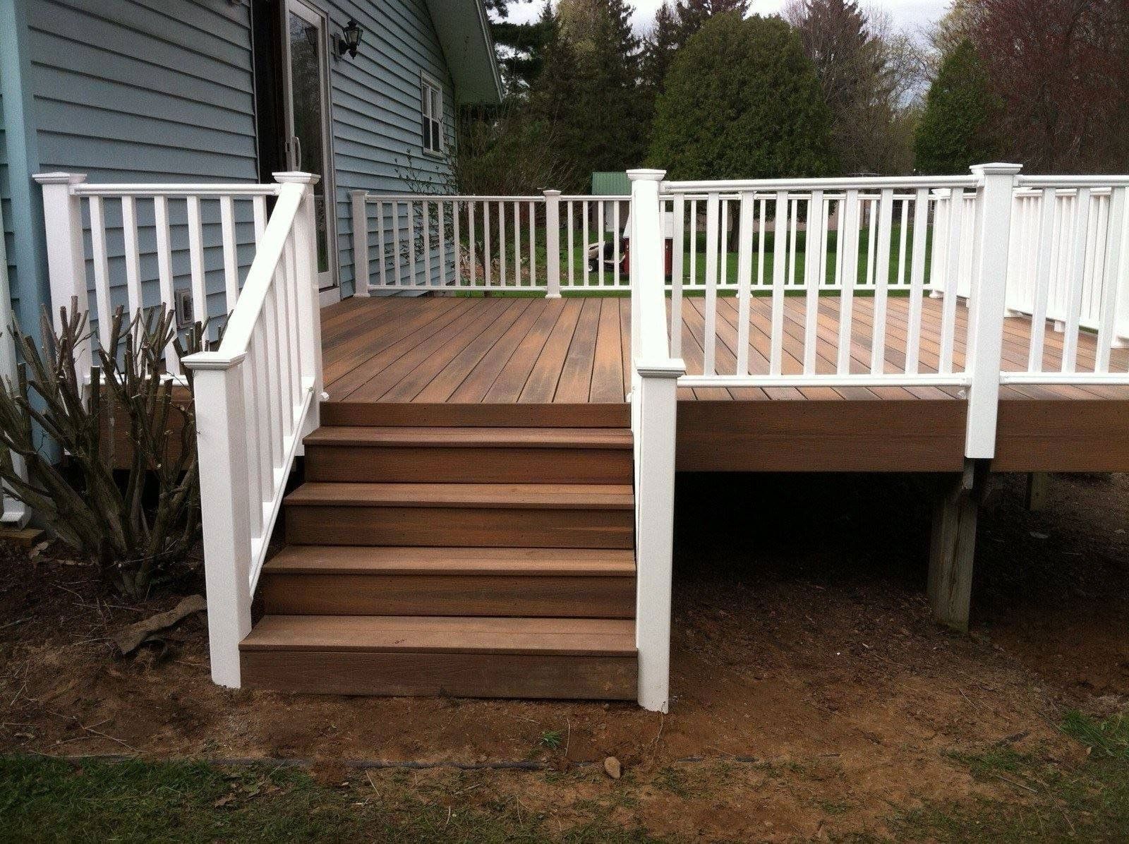 Wooden Patio on Backyard — Parish, NY — VanDusen Exteriors