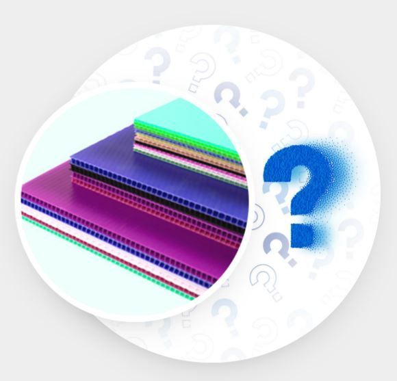 A stack of notebooks with a question mark in the middle