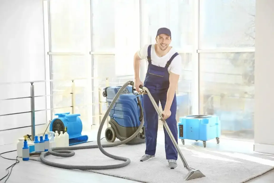 Commercial carpet cleaner servicing a business in Temecula CA