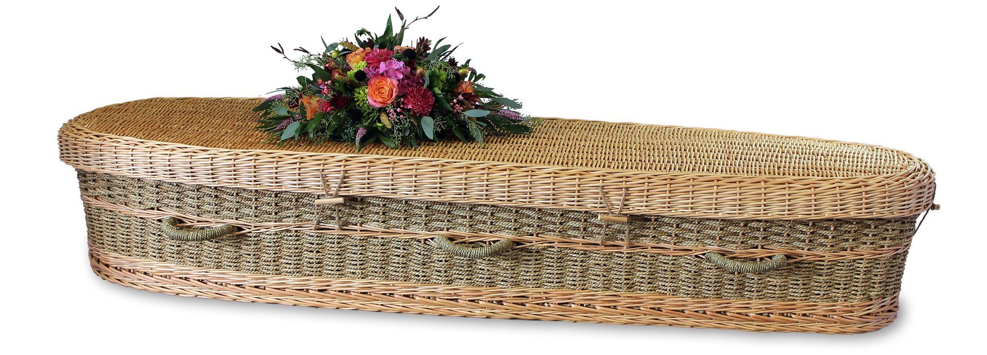 Woven Seagrass Casket | Forest Lawn Memorial Park | Asheville, NC