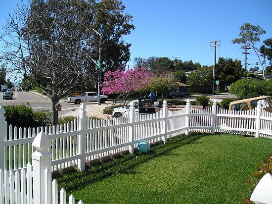 White Vinyl Fence