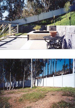 Fence Along Sloped Yard