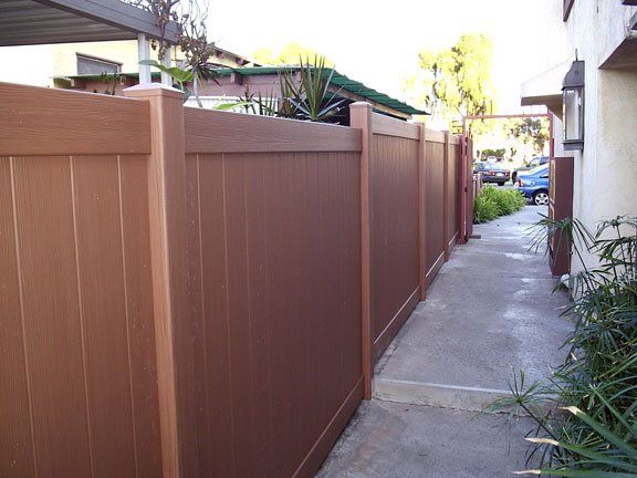 Yard Enclosed by Bamboo Fence