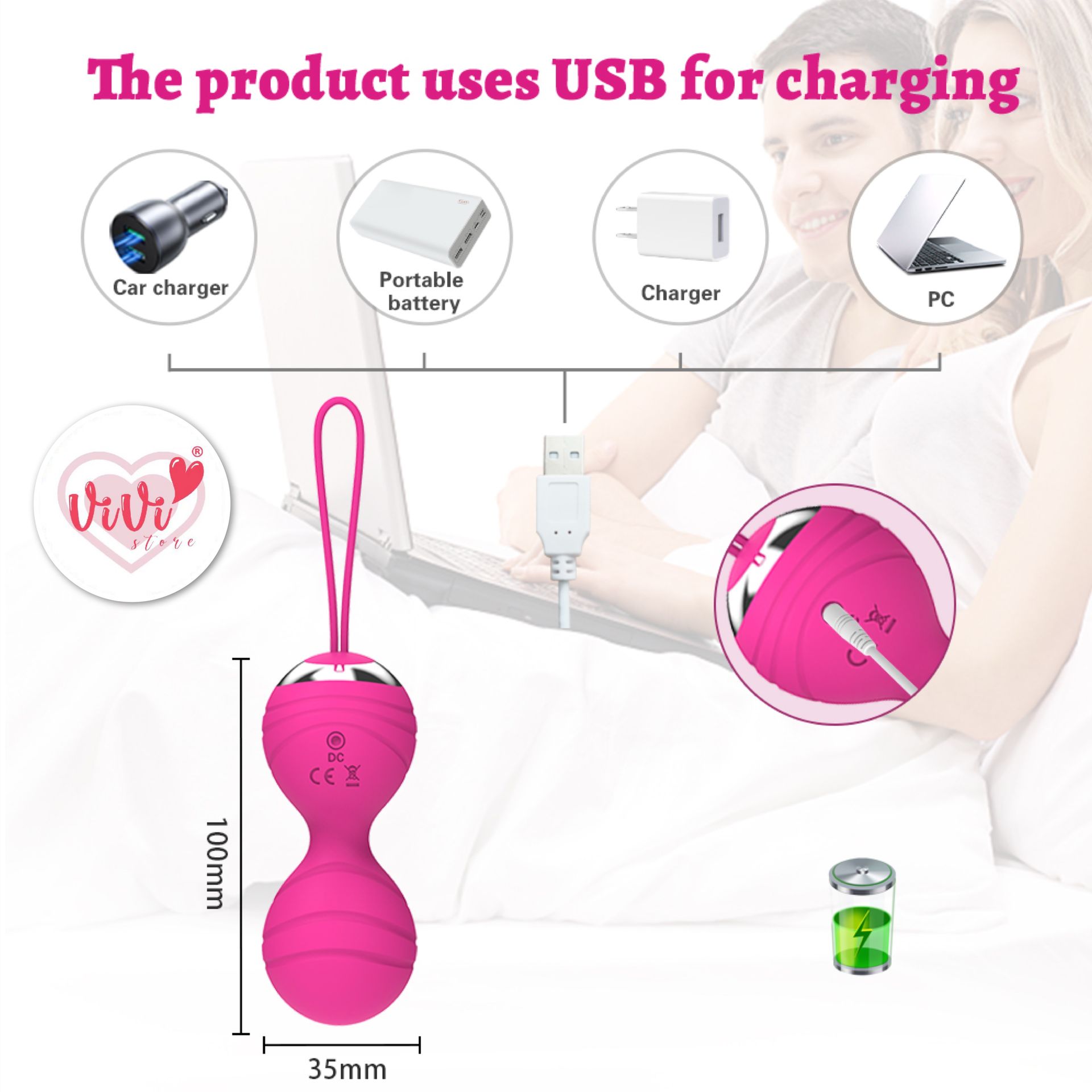 Vivi Store Kegel Balls Remote Control Vibrator Malaysia