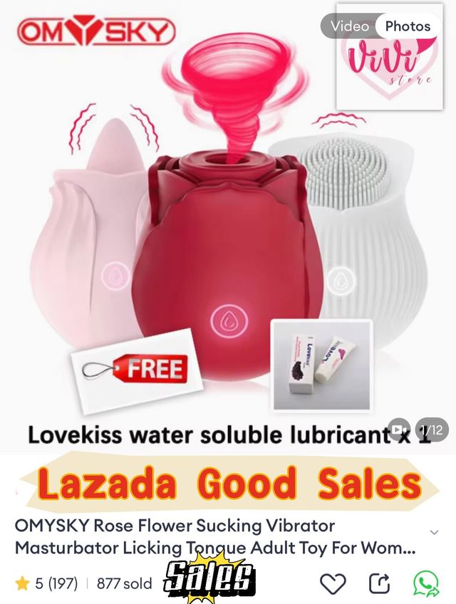 omysky rose toy OMYSKY Red Rose Toy: Clit And Nipple Vibrator For Women – honeysx