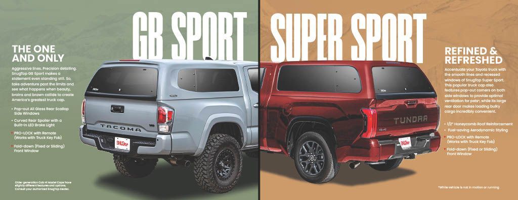 A red and gray truck with a canopy on it.