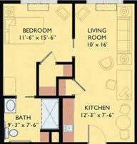 Heathwood One-Bedroom Apartment 3D Tour