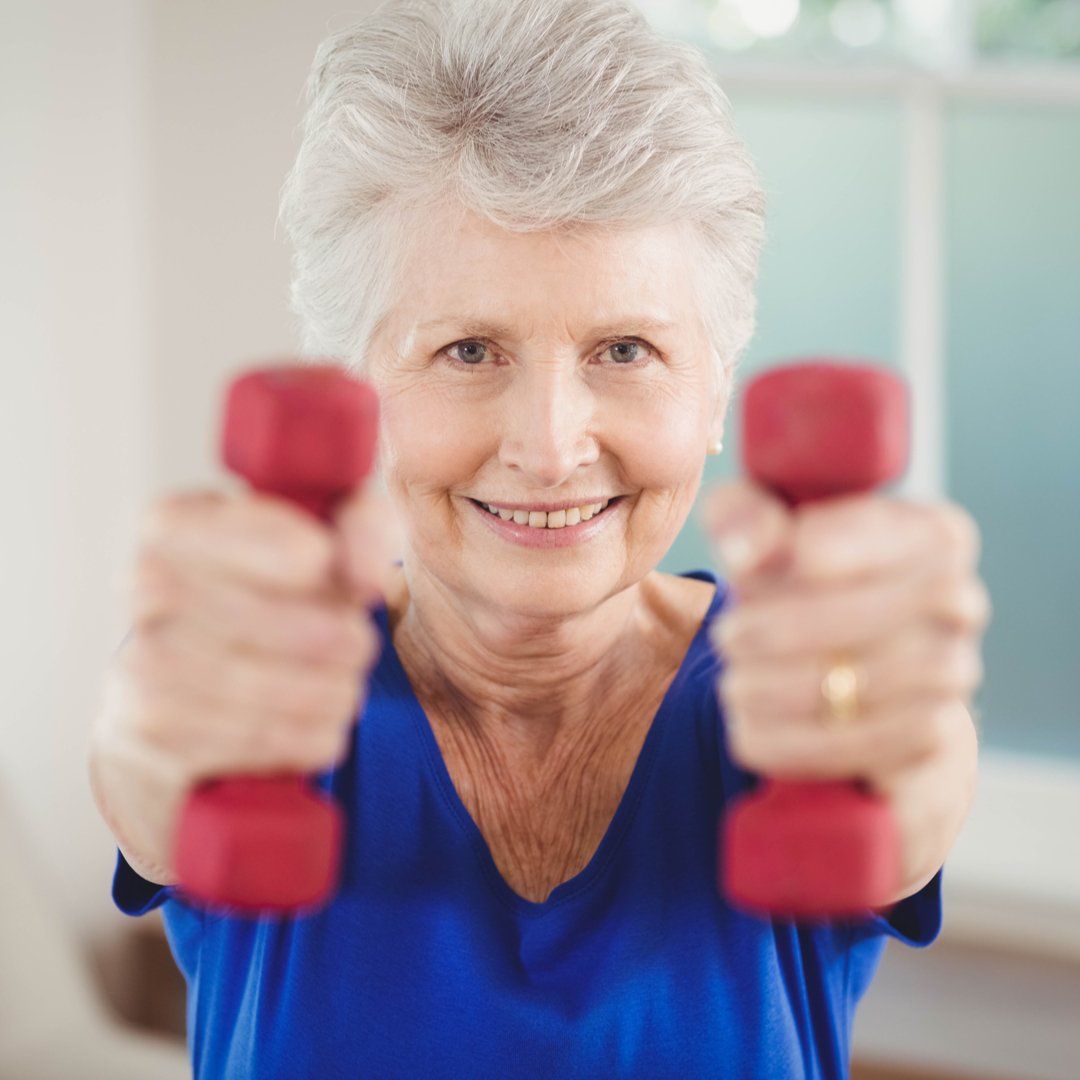 Exercise and strengthening programs at Heathwood Assisted Living.