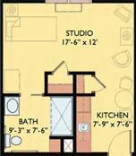 Heathwood Studio Apartment 3D Tour