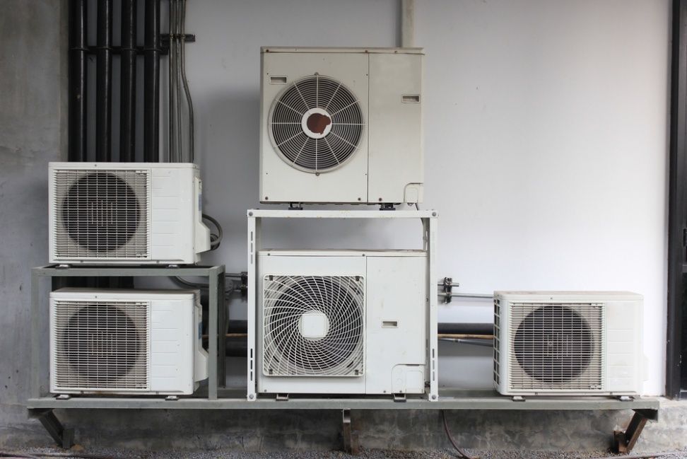 A Bunch Of Air conditioners— Elements Air & Refrigeration In Westcourt, QLD