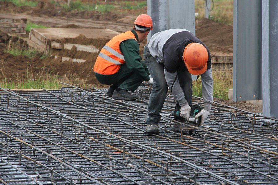 worker using a cutter