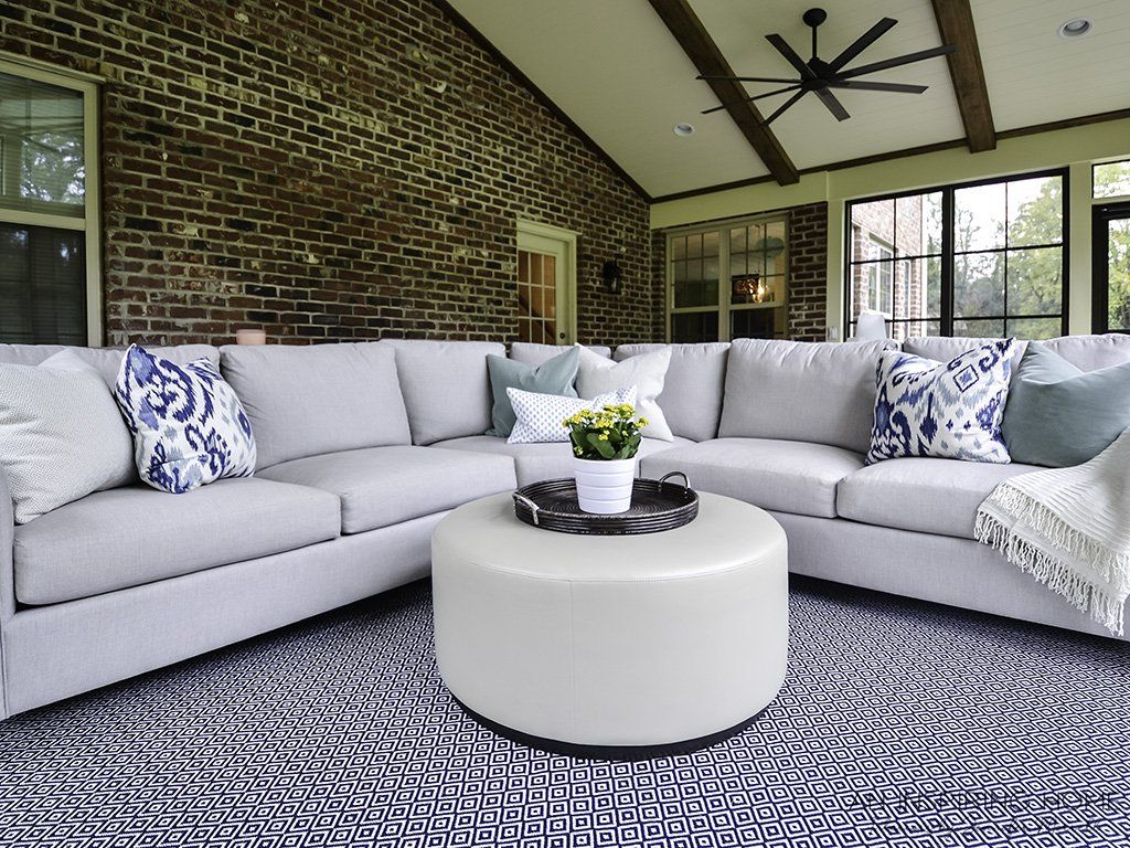 Season Porch Focused Living Room Couch | Charlotte, NC | An Inspiring Home