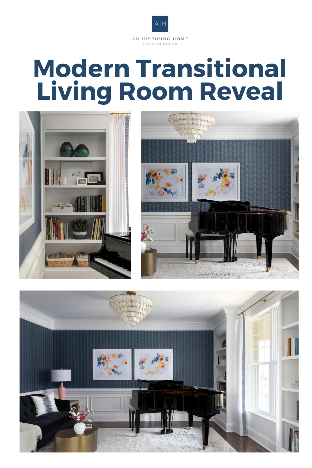 Modern Transitional Living Room Reveal