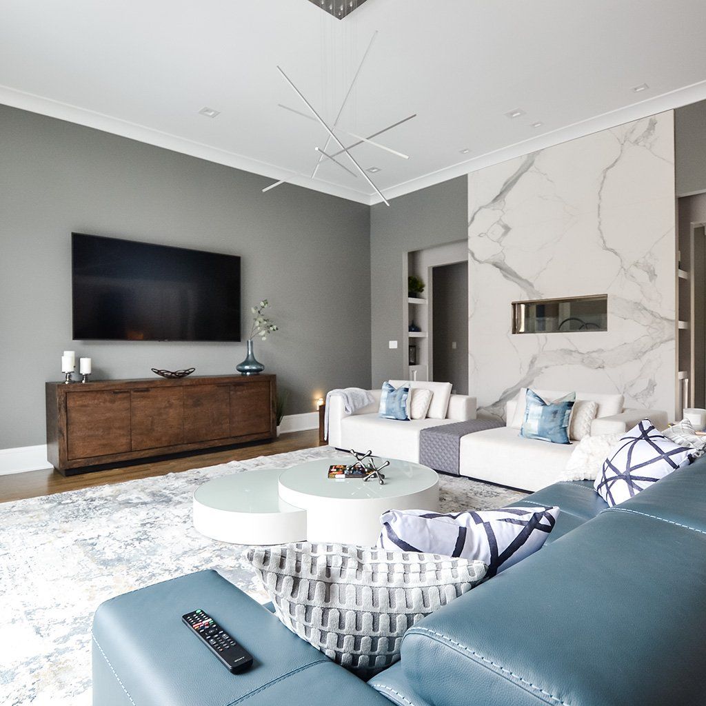 Modern Living & Dining | Charlotte & Waxhaw | An Inspiring Home