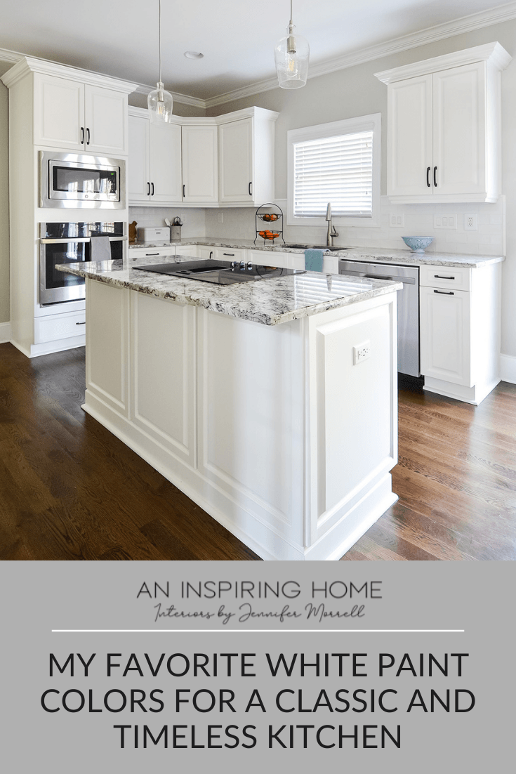 My favorite white paint colors for a classic and timeless kitchen