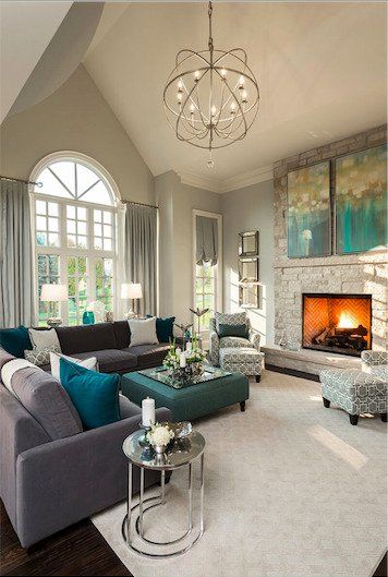 Living Room Color Combo Navy And Teal
