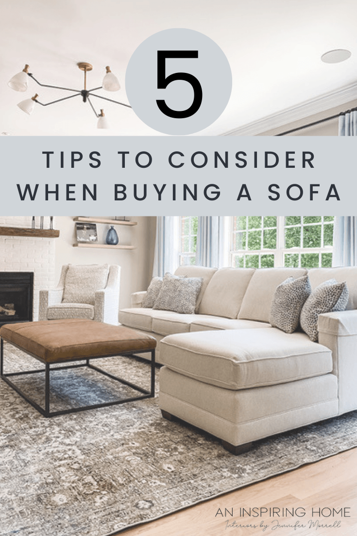 Five tips to consider when buying a sofa