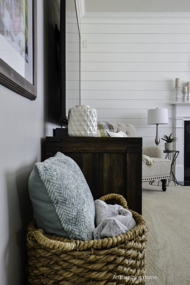 Casual Modern Farmhouse Basket | Charlotte & Waxhaw | An Inspiring Home