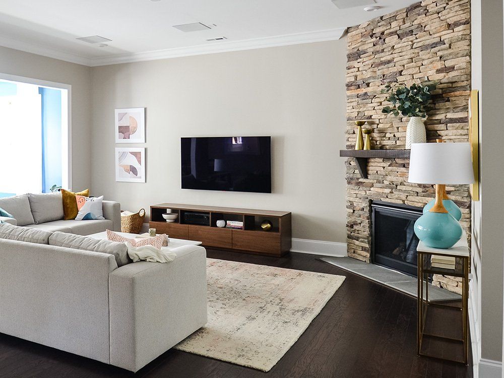 Family Friendly Living Room Overview | Waxhaw, NC | An Inspiring Home