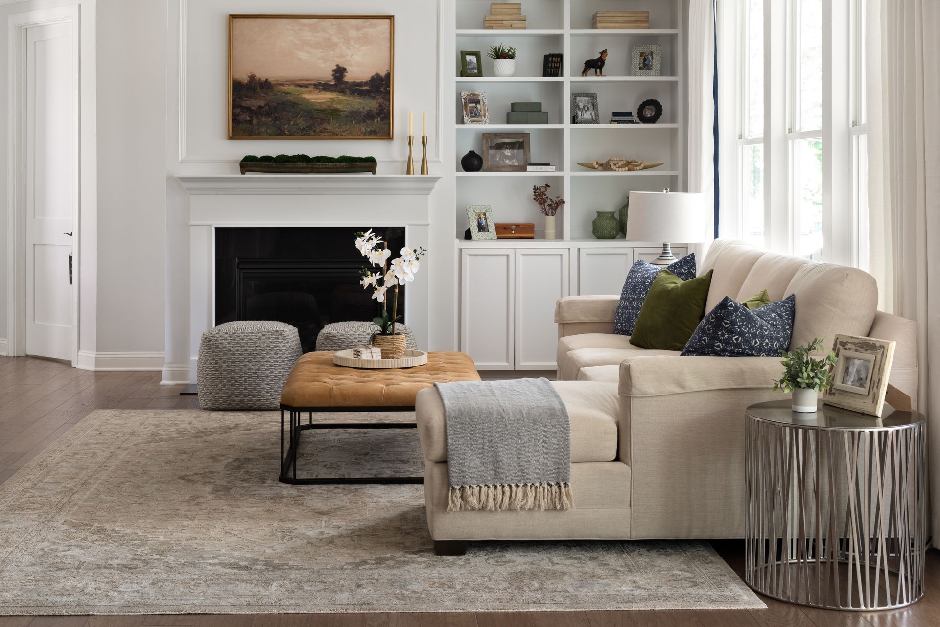 Transitional Living Area | Charlotte & Waxhaw | An Inspiring Home