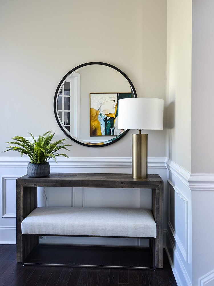 A console table is the most versatile furniture piece