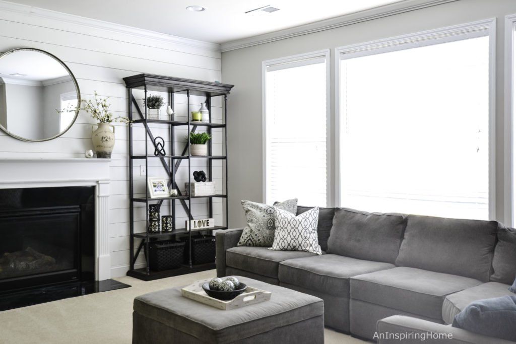 Casual Modern Farmhouse Sectional Overview | Charlotte & Waxhaw | An Inspiring Home