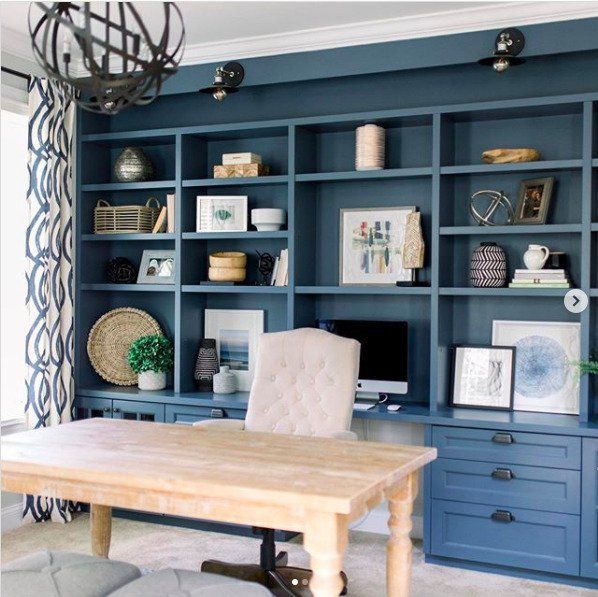 Warm and Inviting Transitional Home Office Ideas