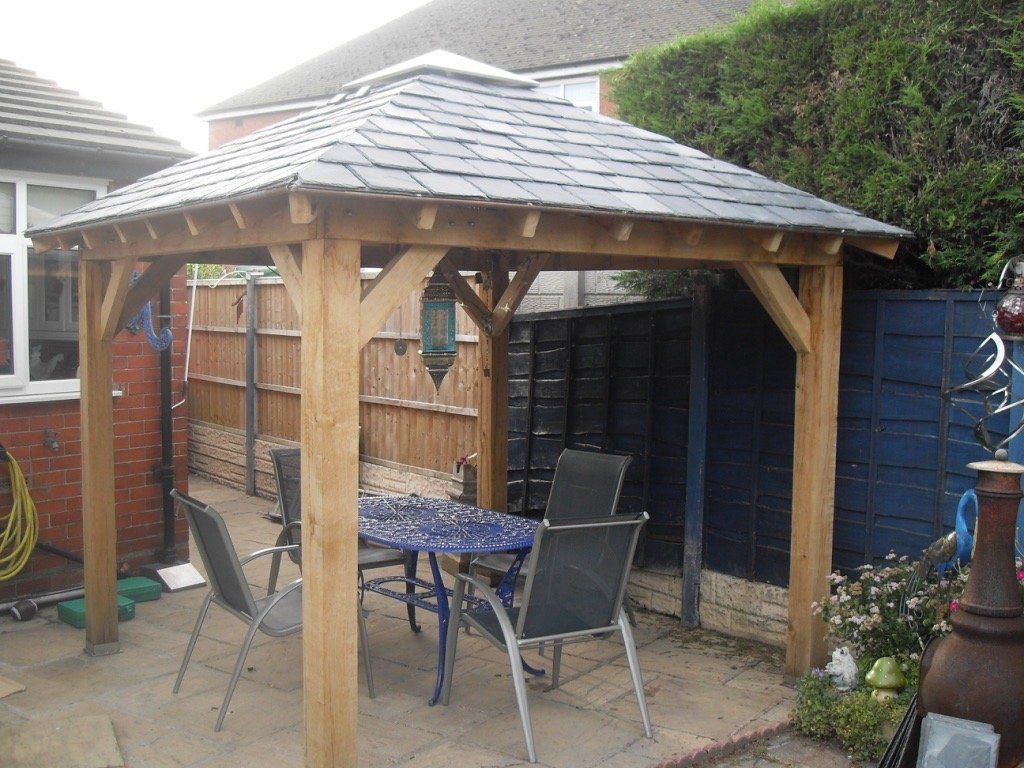 oak pergola