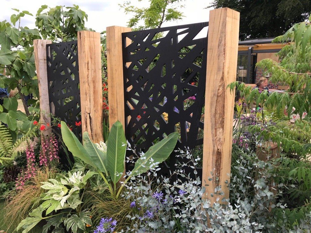 landscaping with oak sleepers