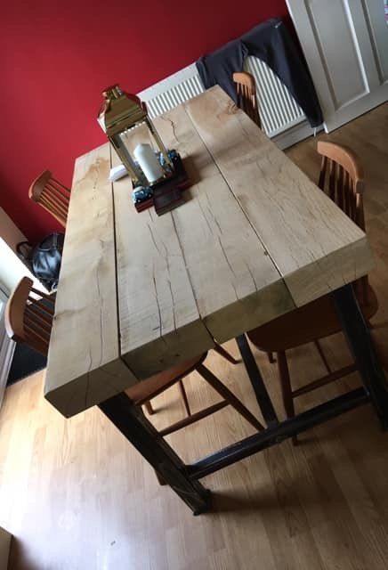 new oak sleeper table