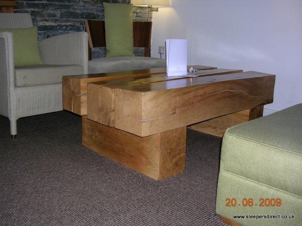 oak sleeper table