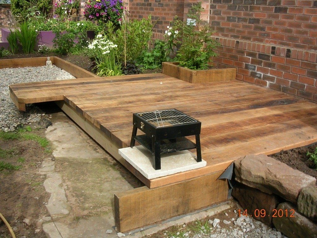 oak boards decking