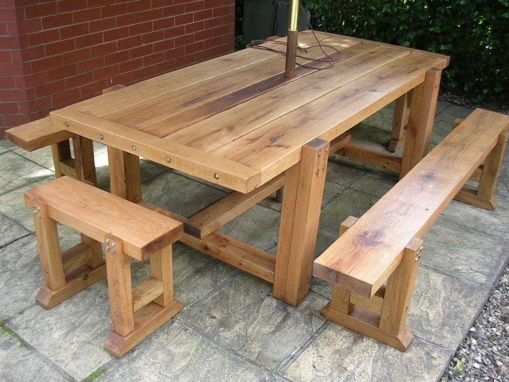 new oak boards table