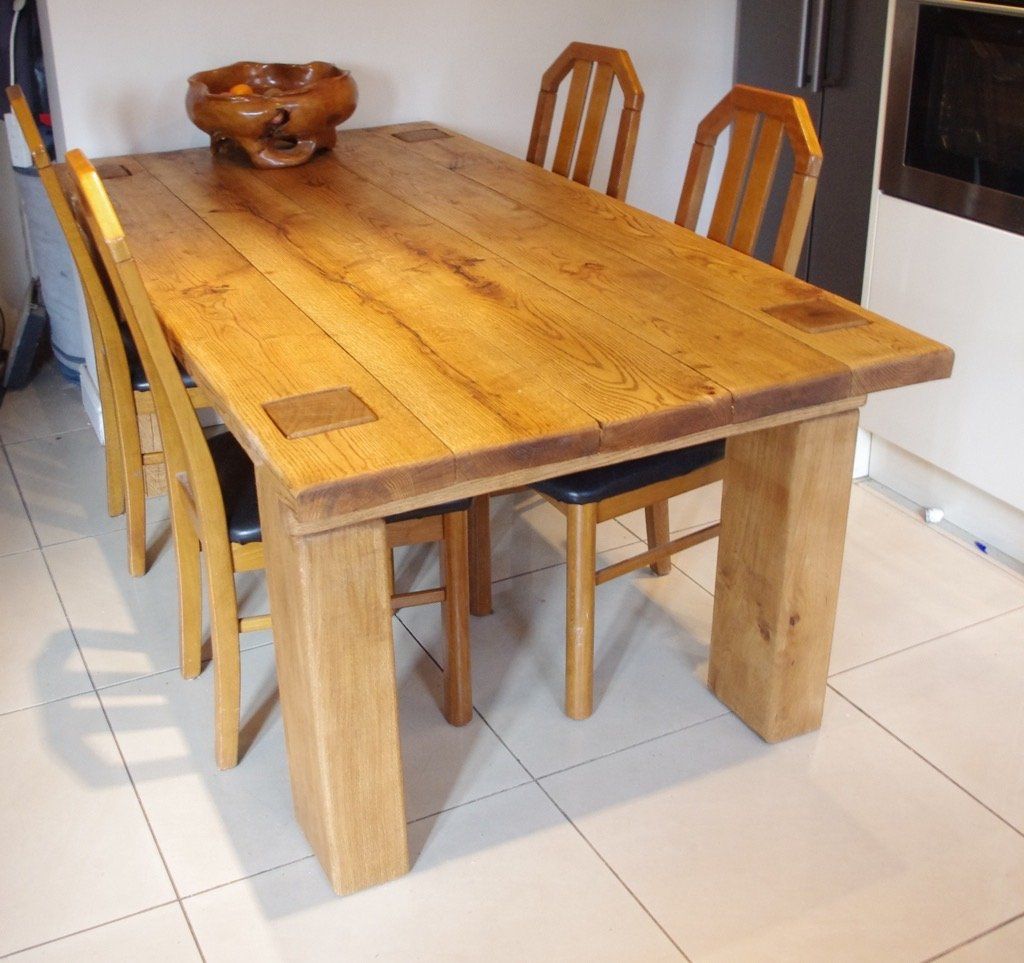 oak board table
